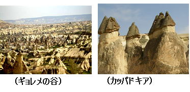 トルコ紀行の写真　ギョレメの谷とカッパドキア