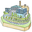 千里リサイクルプラザ建物イラスト