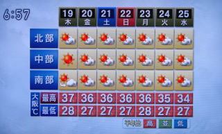 H22年夏の状況 天気図